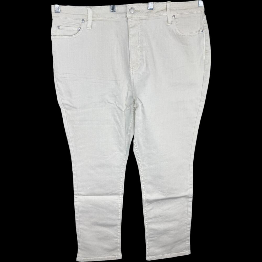 Candace Cameron Bure Beige‎ Skinny Jeans Women's Size 18WF Cotton Spandex NWT